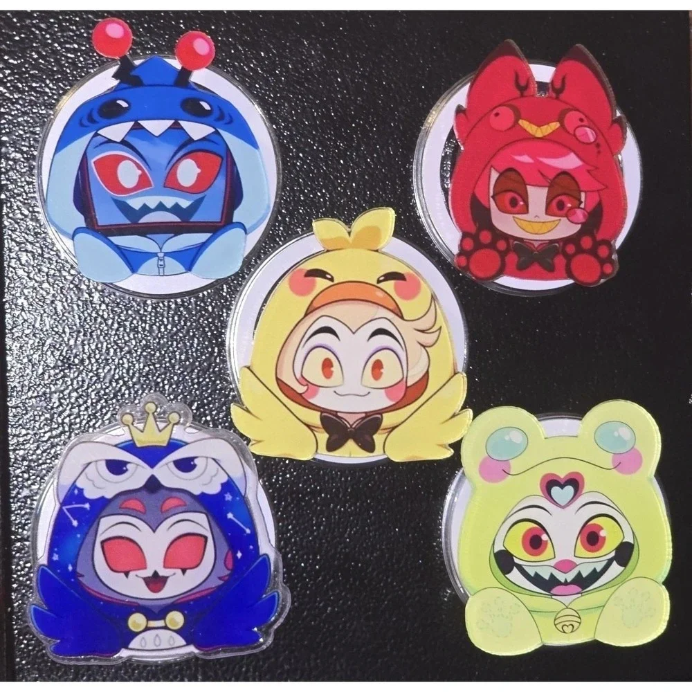 Hazbin Hotel Lucifer Phone Support Stand Phone Pop Holder Adhesive Grip